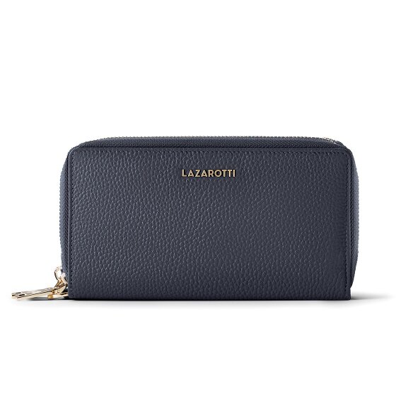 Lazarotti Bologna Leather XL Double Zip-Around Wallet RFID Leather 20 cm