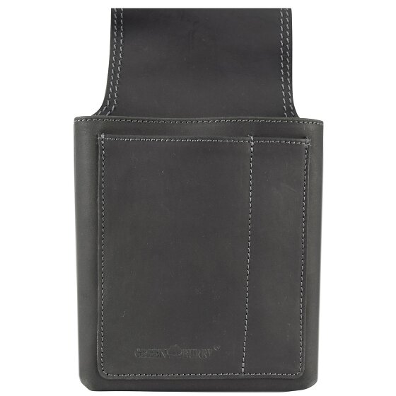 Greenburry Vintage Black Fanny Pack - Portfel kelnerski skórzany 14,5 cm