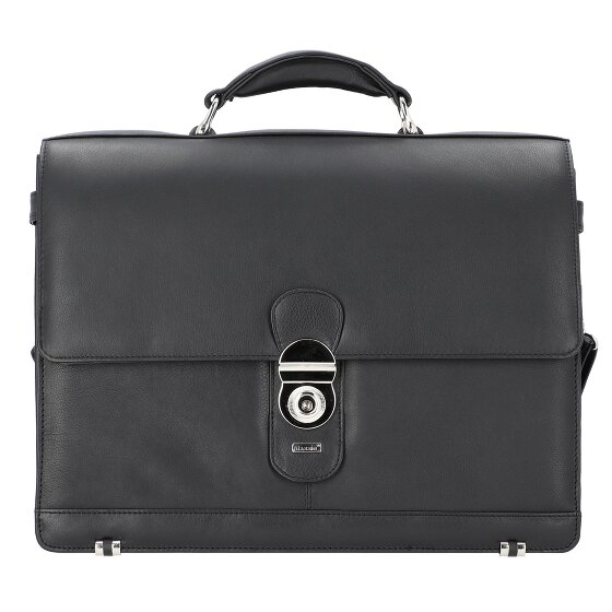 Alassio Skórzana aktówka Monza z przegrodą na laptopa 38 cm