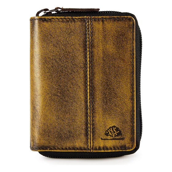 Greenburry Destressed Portfel Ochrona RFID Skórzany 10.5 cm