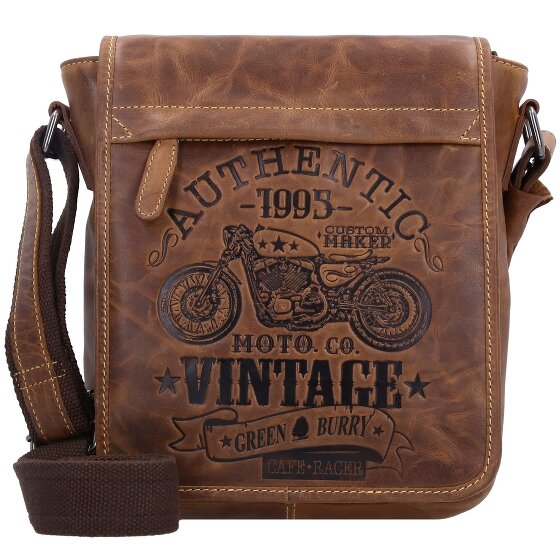 Greenburry Vintage Cafe Racer Torba na ramię skórzana 23 cm