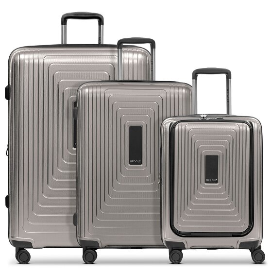 Redolz Essentials 14 4 kółka Zestaw walizek 3-części z plisą rozprężną