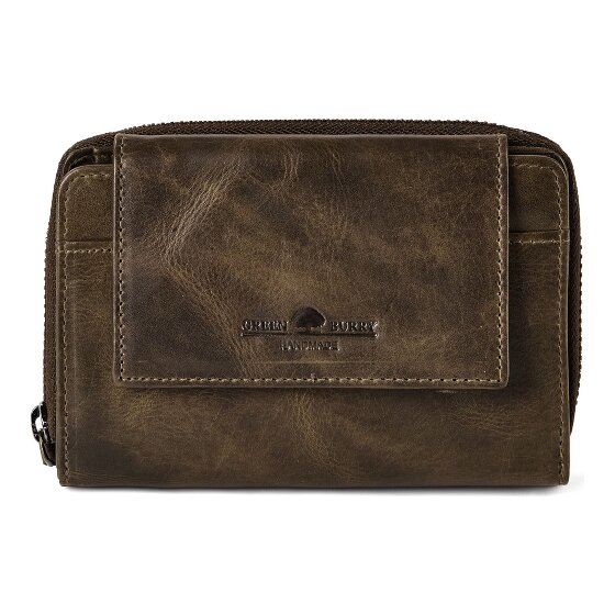 Greenburry Newport Portfel Ochrona RFID Skórzany 14 cm