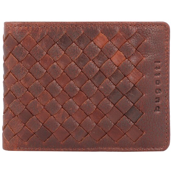 bugatti Tkany portfel skórzany 11 cm