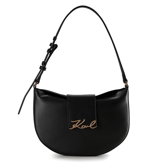 Karl Lagerfeld Signature Torba na ramię Skórzany 27 cm