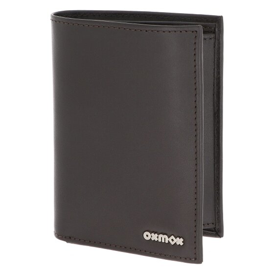 oxmox Leather Portfel Ochrona RFID Skóra 10 cm