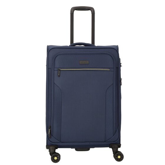 d&n Travel Line 9704 4 kółka Walizka M 68 cm z funkcją poszerzenia