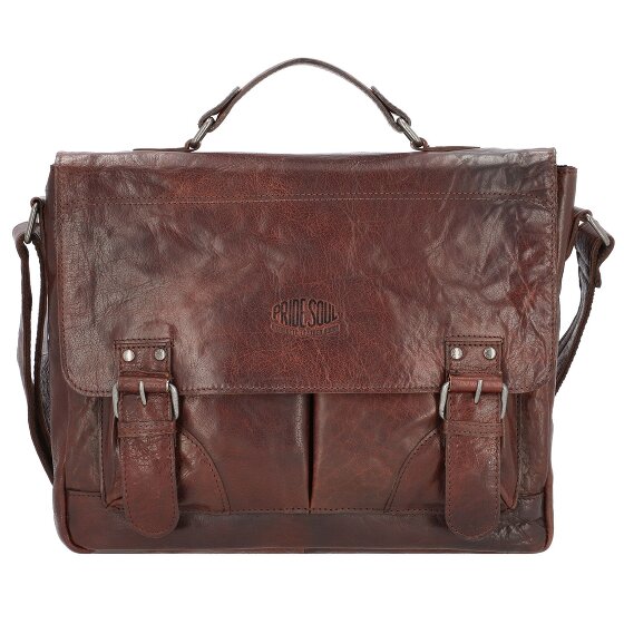 Pride and Soul Baggie Briefcase Leather 35 cm Laptop Compartment