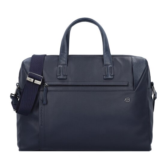 Piquadro Teczka Skórzany 43.5 cm Komora na laptopa