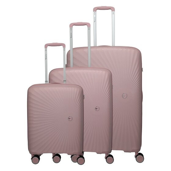 Travelite Tamaris x Travelite Voyaage 4 kółka Zestaw walizek 3-części z plisą rozprężną