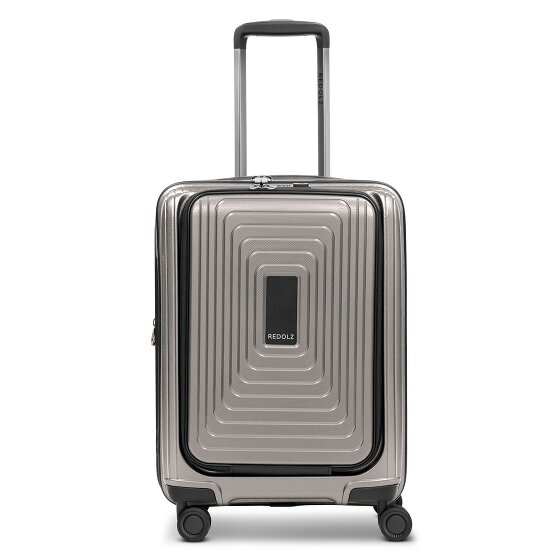 Redolz Essentials 14 4 kółka Walizka kabinowy S 55 cm Komora na laptopa z plisą rozprężną