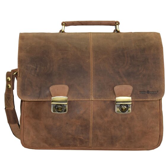 Greenburry Vintage Briefcase Leather 42 cm Komora na laptopa
