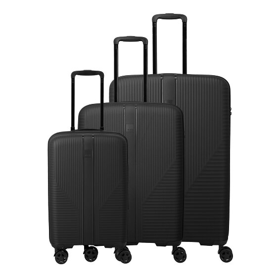 Travelite Air Stripe 4 kółka Zestaw walizek 3-części z funkcją poszerzenia
