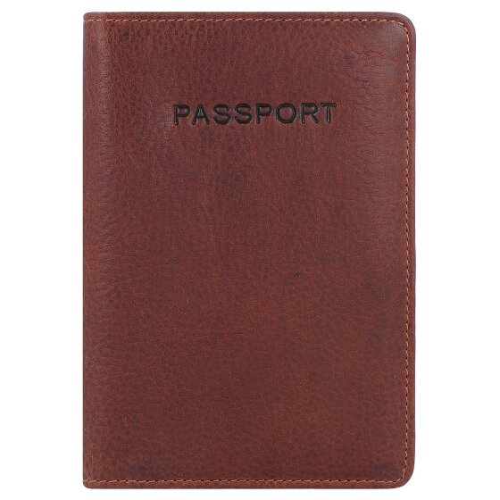 Burkely Skórzane etui na paszport RFID Antique Avery 10 cm
