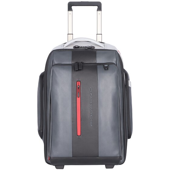 Piquadro Urban 2 kółka Walizka z plecakiem Skóra 53.5 cm Komora na laptopa