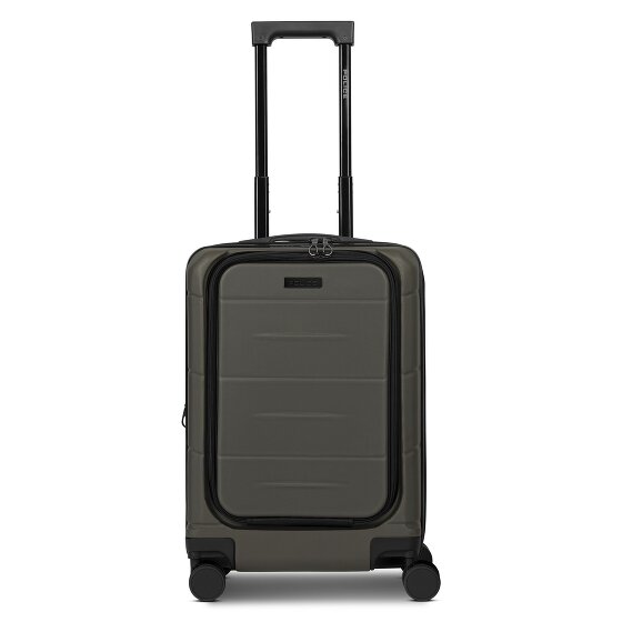 Police London 4 kółka Walizka kabinowa 55 cm Komora na laptopa z funkcją poszerzenia
