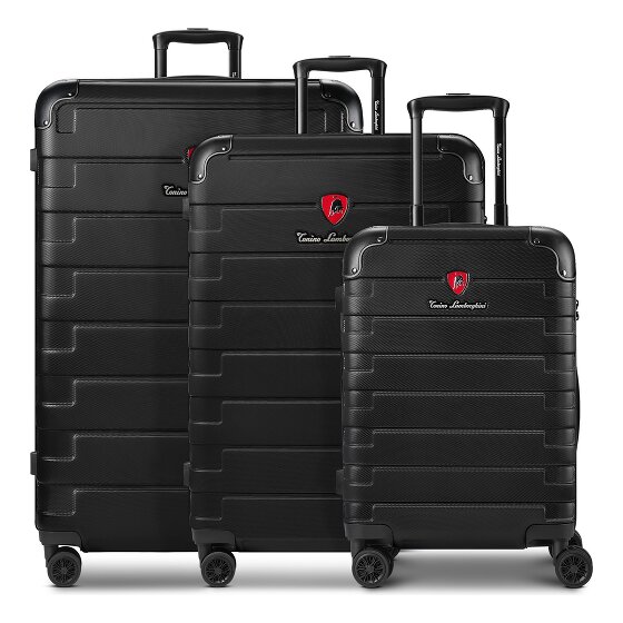 Tonino Lamborghini Walizka Tonino Lamborghini Milano 3-SET z elastycznym składaniem i walizką XL
