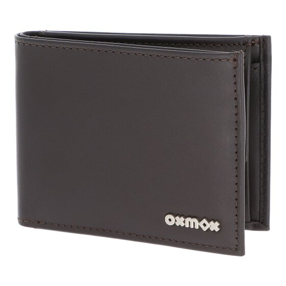 oxmox Leather Portfel Ochrona RFID Skóra 11 cm