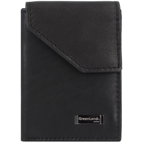 Greenland Nature Czarny Nappa Wallet RFID Leather 7 cm