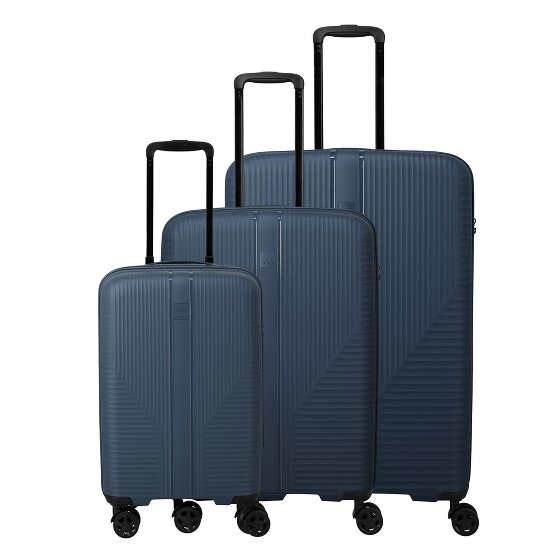 Travelite Air Stripe 4 kółka Zestaw walizek 3-części z funkcją poszerzenia