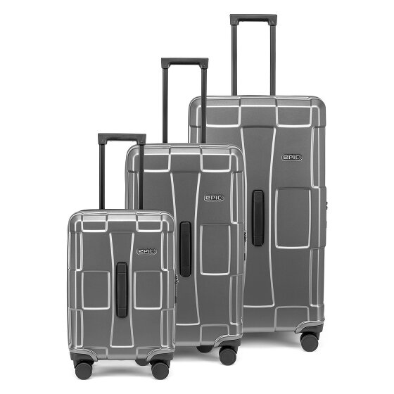 Epic Crate Trunks 4 kółka Zestaw walizek 3-części