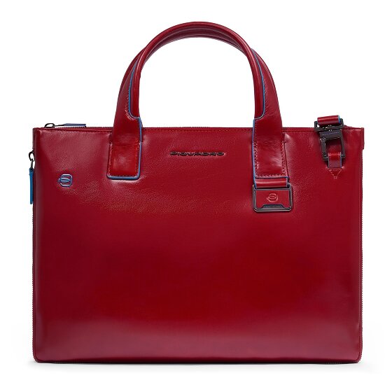 Piquadro Blue Square Shopper Bag Skórzany 38 cm Komora na laptopa z plisą rozprężną
