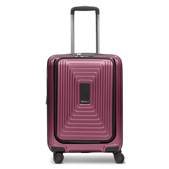 Redolz Essentials 14 4 kółka Walizka kabinowy S 55 cm Komora na laptopa z plisą rozprężną