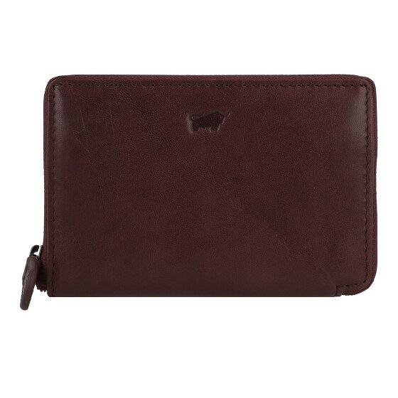 Braun Büffel Arezzo Etui na karty kredytowe Ochrona RFID Skórzany 11.5 cm