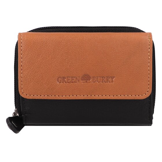 Greenburry Nappa Portfel Ochrona RFID Skórzany 11 cm