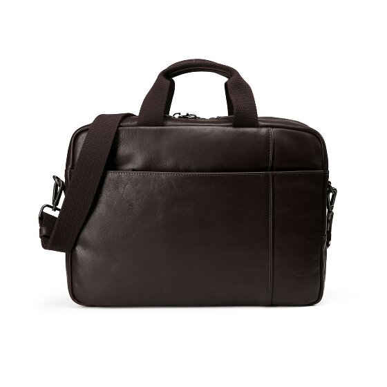 camel active Pine Teczka Skórzany 40 cm Komora na laptopa