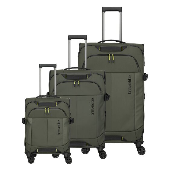 Travelite Briize 4 kółka Zestaw walizek 3-części z plisą rozprężną