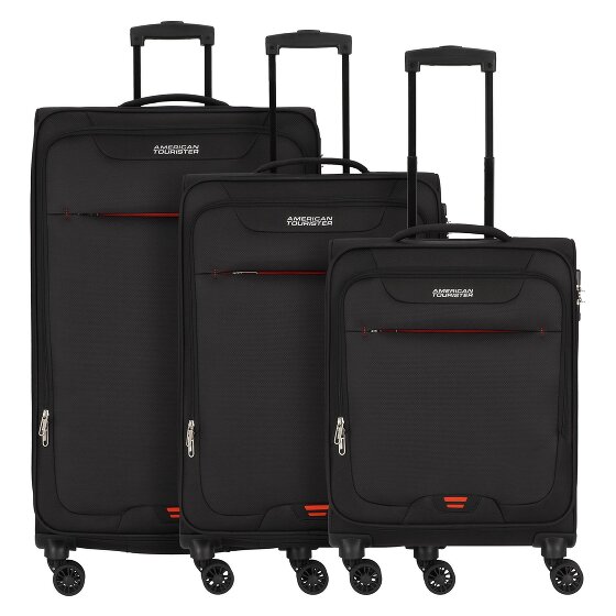 American Tourister Street Roll 4 kółka Zestaw walizek 3-części z plisą rozprężną