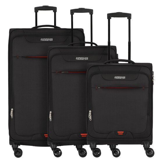 American Tourister Nz_5j-jRbvQ 4 kółka Zestaw walizek 3-części z plisą rozprężną