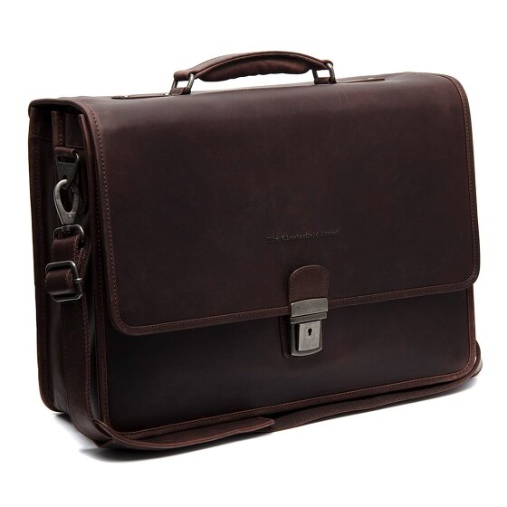 The Chesterfield Brand Glenwood Briefcase Messenger Skórzany 42 cm Komora na laptopa