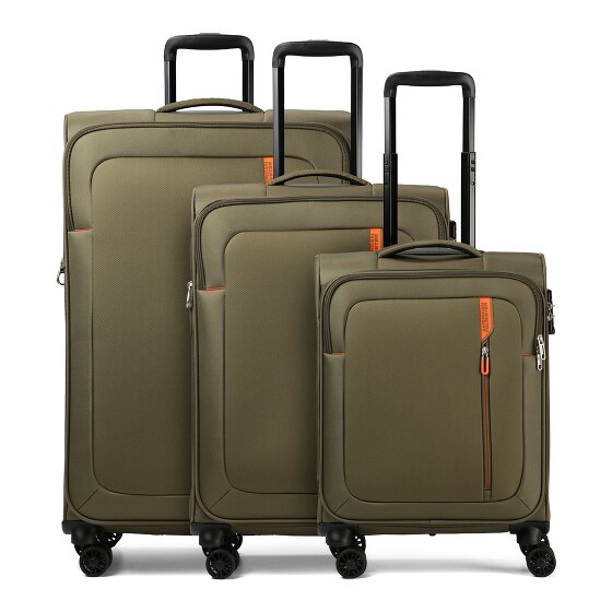 American Tourister Nitestream 4 kółka Zestaw walizek 3-części z funkcją poszerzenia