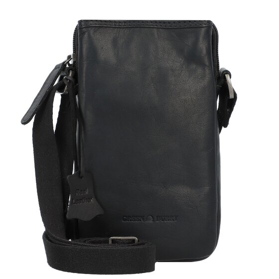 Greenburry Pure Black Etui na telefon komórkowy Skórzany 11 cm