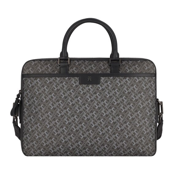 Tommy Hilfiger TH Monogram Teczka Skórzany 40 cm Komora na laptopa