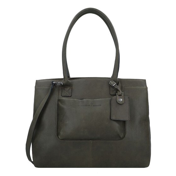 Castelijn & Beerens Skórzana torba na ramię Carisma RFID z przegrodą na laptopa 38 cm