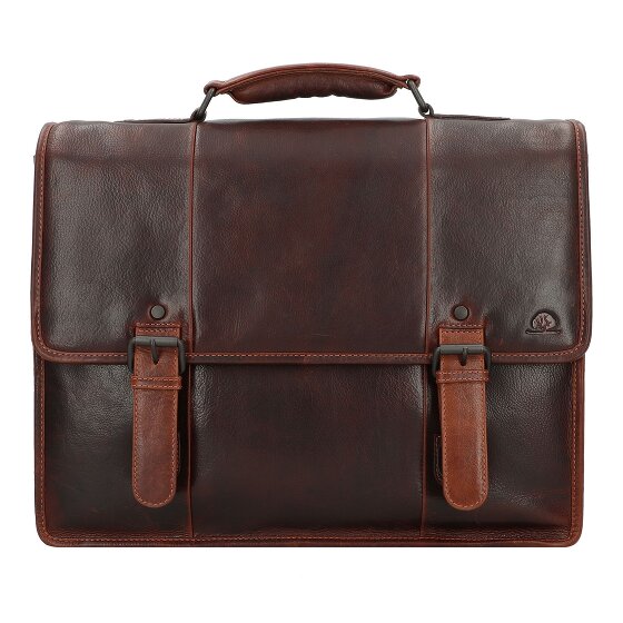 Greenburry Rugged Briefcase Messenger Skóra 40.5 cm Komora na laptopa