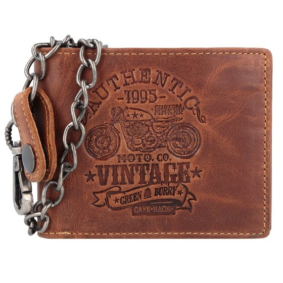 Greenburry Vintage Cafe Racer Wallet RFID Leather 12 cm