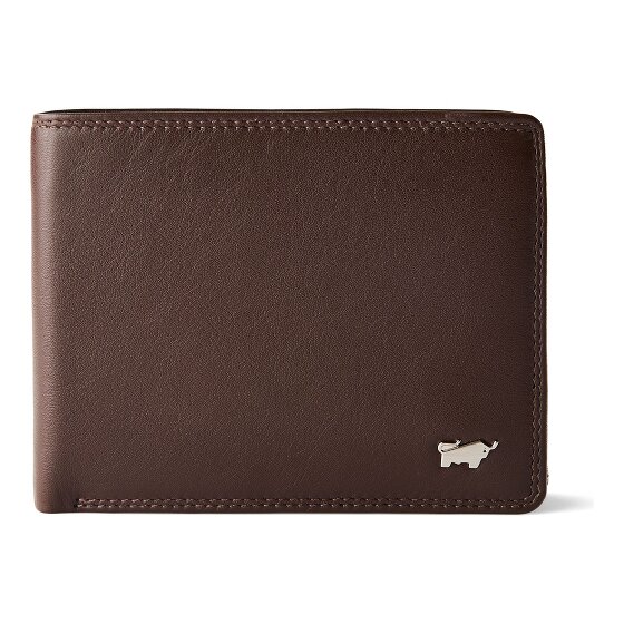 Braun Büffel Golf 3.0 Portfel Ochrona RFID Skórzany 12 cm