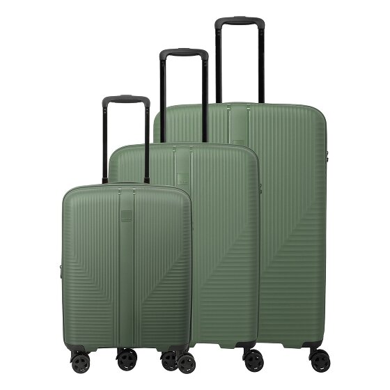 Travelite Air Stripe 4 kółka Zestaw walizek 3-części z funkcją poszerzenia