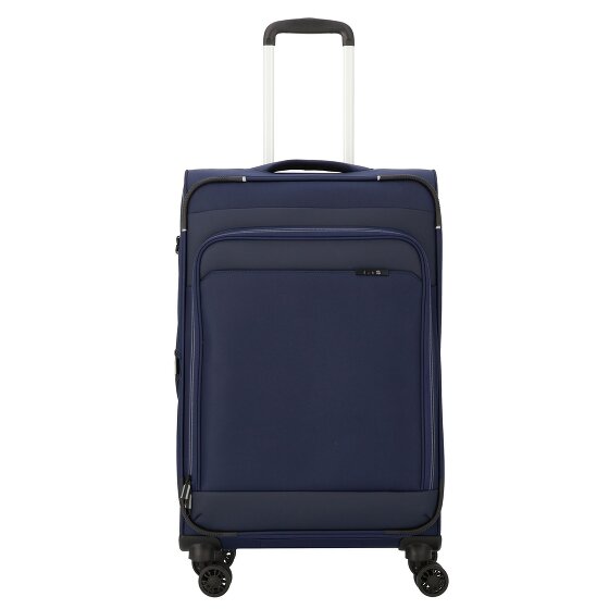 d&n Travel Line 9504 4 kółka Walizka M 67 cm z plisą rozprężną