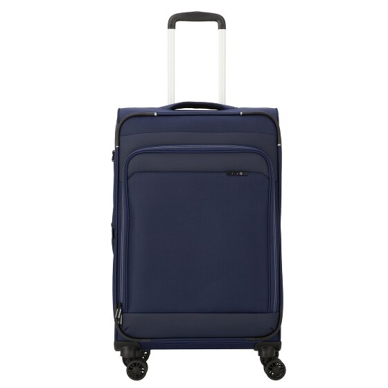 d&n Travel Line 9504 4 kółka Walizka M 67 cm z plisą rozprężną