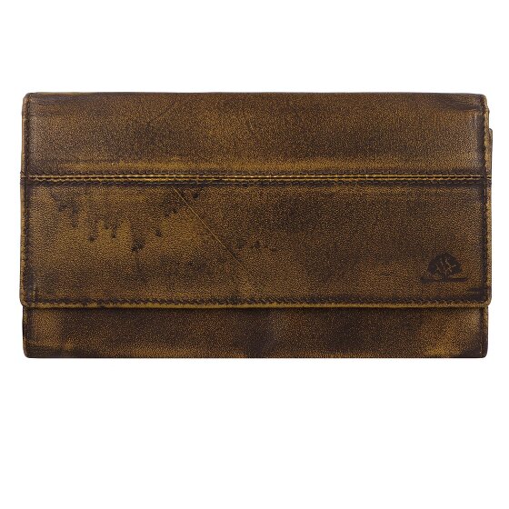 Greenburry Destressed Portfel Ochrona RFID Skórzany 18.5 cm