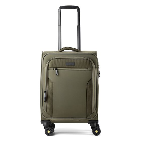 d&n Travel Line 9704 4 kółka Walizka kabinowy S 55 cm z plisą rozprężną