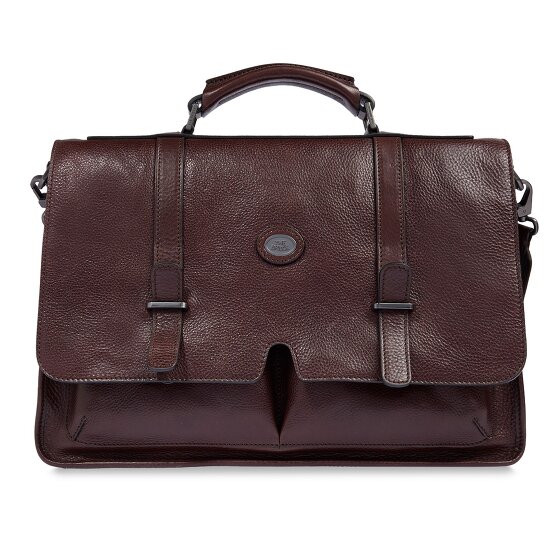 The Bridge Isaia Briefcase Messenger Skórzany 43 cm Komora na laptopa