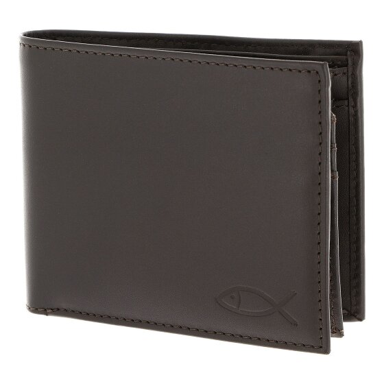 oxmox Leather Portfel Ochrona RFID Skóra 10 cm
