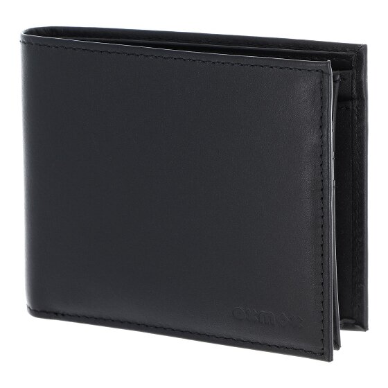 oxmox Leather Portfel Ochrona RFID Skóra 12 cm