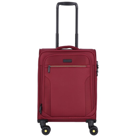 d&n Travel Line 9704 4 kółka Walizka kabinowy S 55 cm z plisą rozprężną